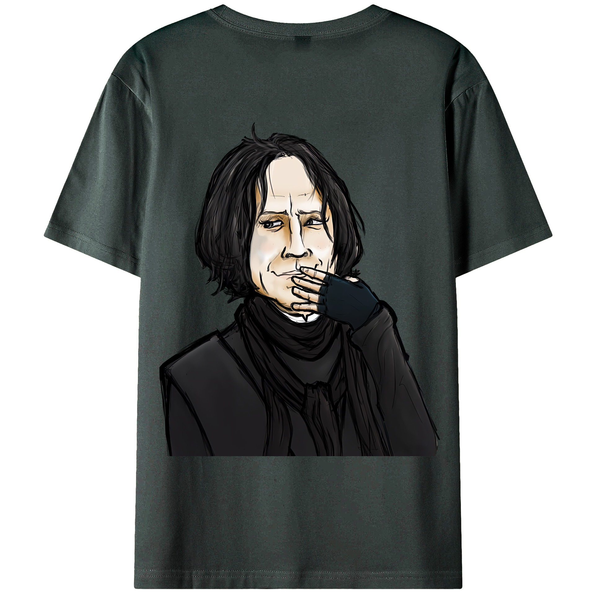 （画像用） Harry Potter ハリー・ポッターシリーズ 綿100％ メンズ半袖Tシャツ（バックプリント） 通気性